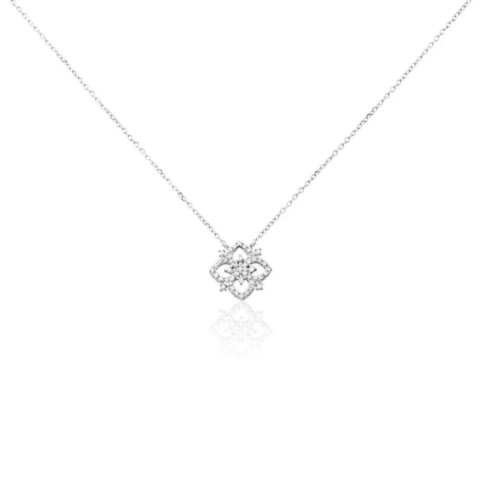 Collier Vasya Or Blanc Diamant