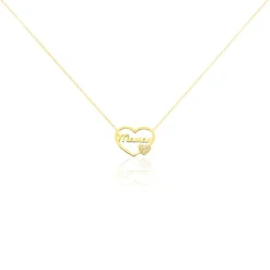 Collier Verohanta Or Jaune Oxyde De Zirconium