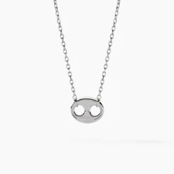 Collier Viana Argent Blanc