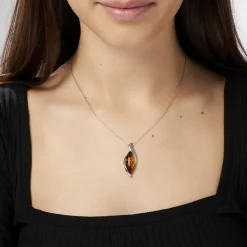 Collier Vyara Argent Blanc Ambre|Marc Orian