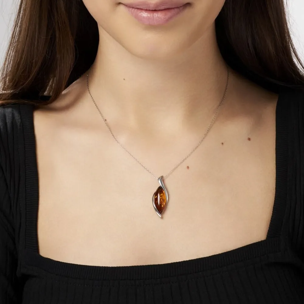 Collier Vyara Argent Blanc Ambre|Marc Orian