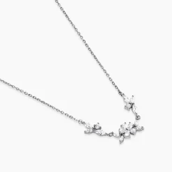 Collier Wanda Argent Blanc Oxyde De Zirconium