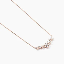 Collier Wanda Argent Rose Oxyde De Zirconium