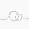 Collier Yalaz Argent Blanc Oxyde De Zirconium