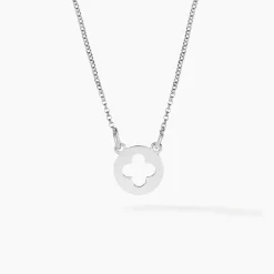 Collier Yamina Argent Blanc