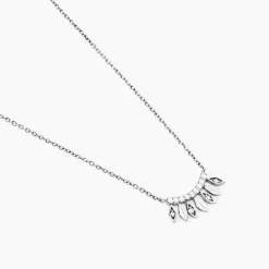Collier Yannique Argent Blanc Oxyde De Zirconium|Marc Orian New