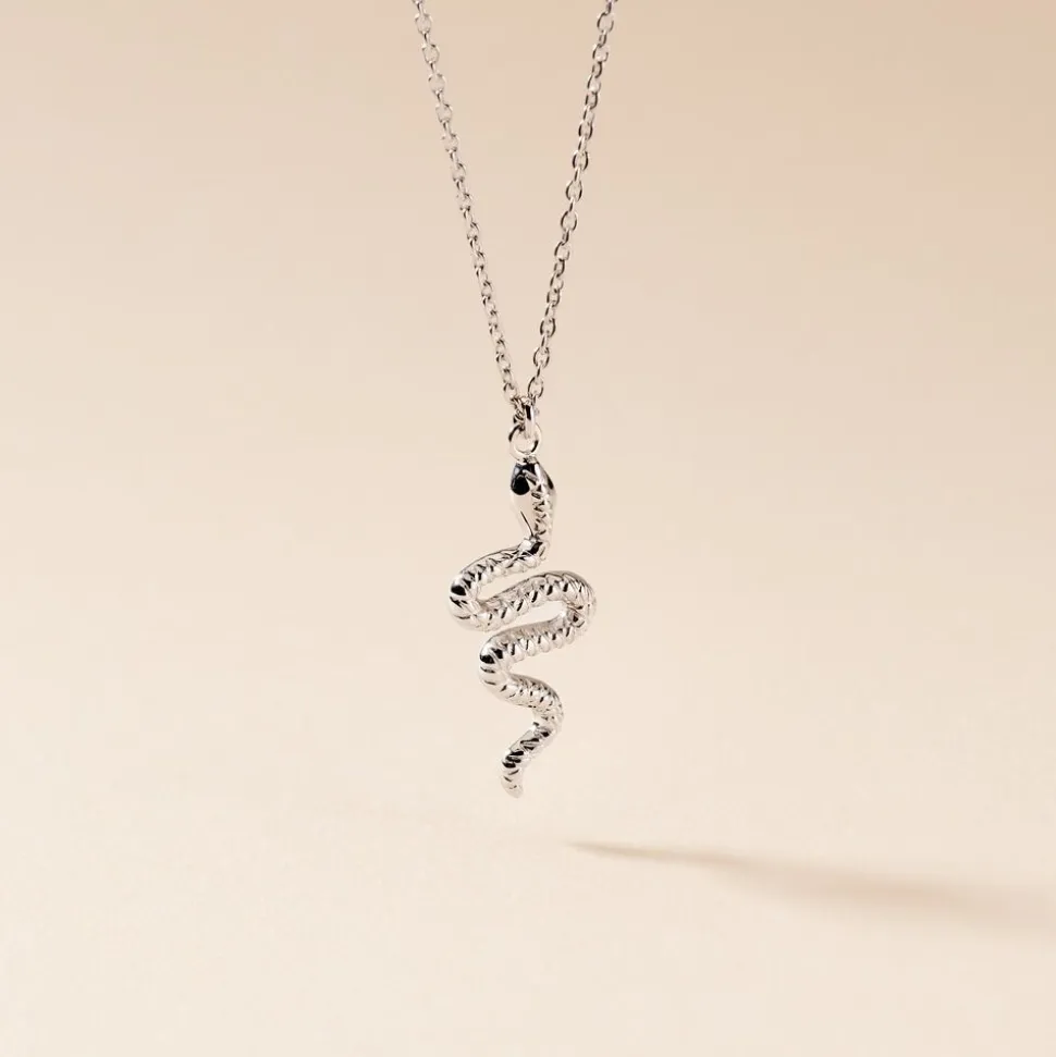 Collier Yoshie Argent Blanc