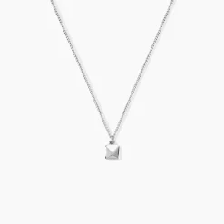 Collier Zac Argent Blanc