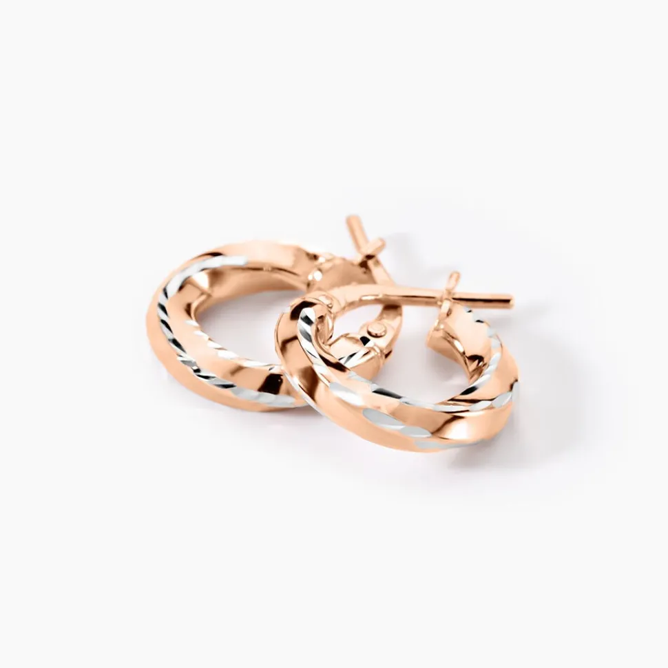 Creoles Argent Rose Diane