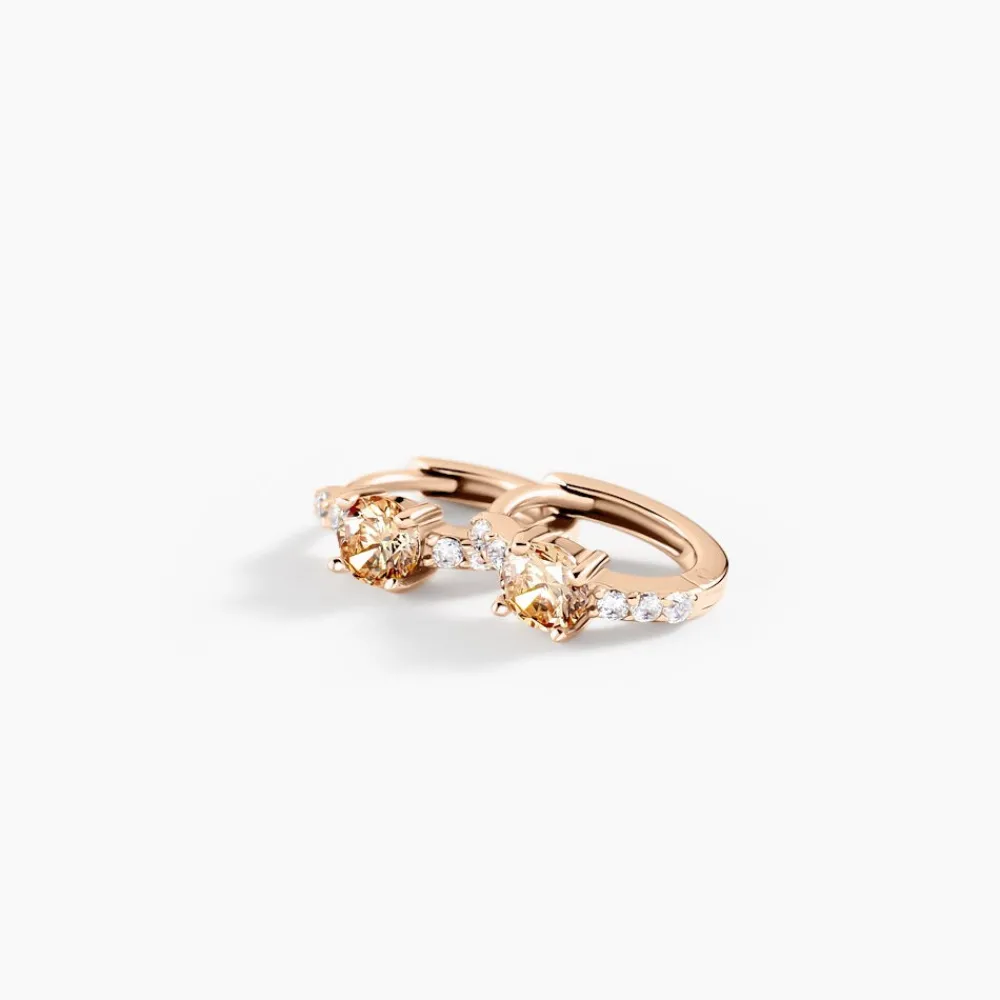 Creoles Rio Argent Rose Oxyde De Zirconium|Marc Orian Hot
