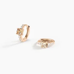 Creoles Rio Argent Rose Oxyde De Zirconium|Marc Orian Hot