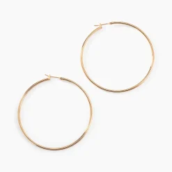 Créoles Ada Lisse Plaqué Or Jaune|Marc Orian Clearance
