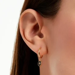 Créoles Alerya Plaqué Or Jaune Oxyde De Zirconium|Marc Orian Discount