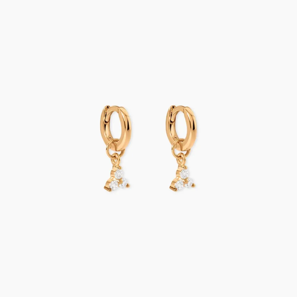 Créoles Annik Plaqué Or Jaune Oxyde De Zirconium|Marc Orian Outlet