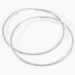 Créoles Argent Blanc Agathe|Marc Orian