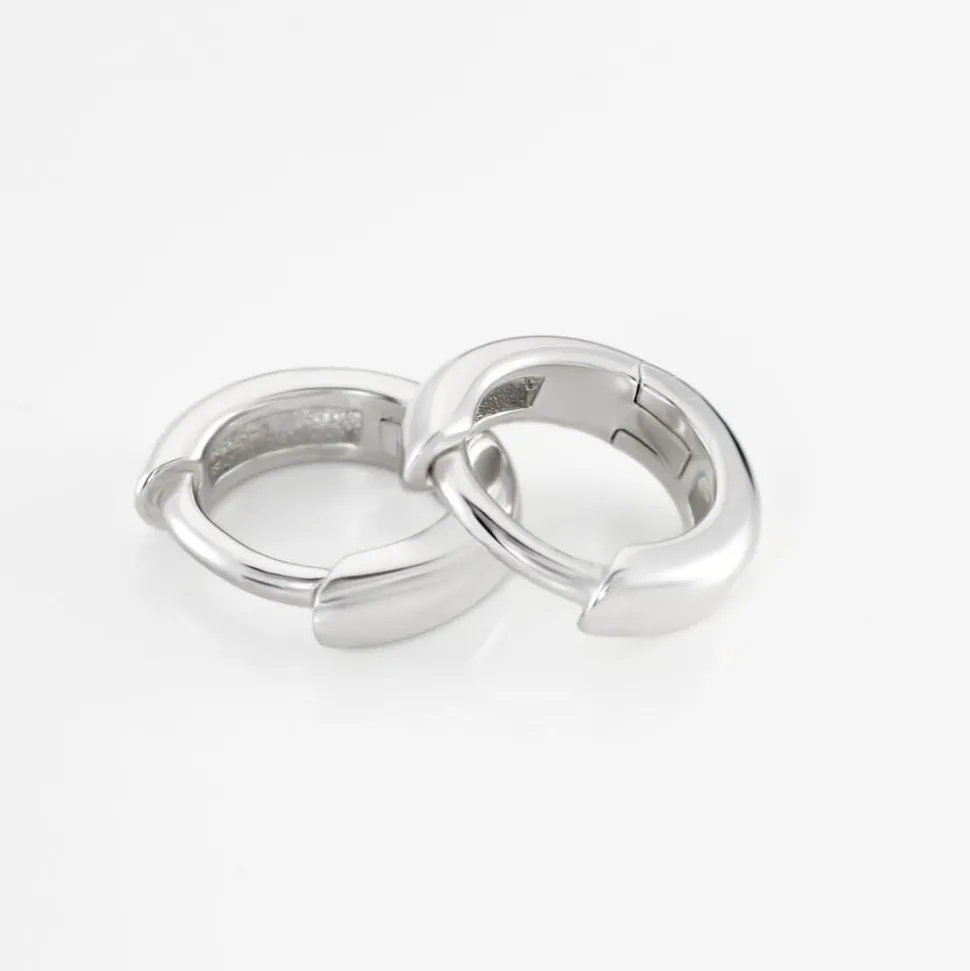 Créoles Argent Blanc Cokkie