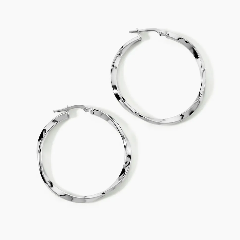 Créoles Argent Blanc Ires