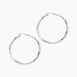 Créoles Argent Blanc Ires