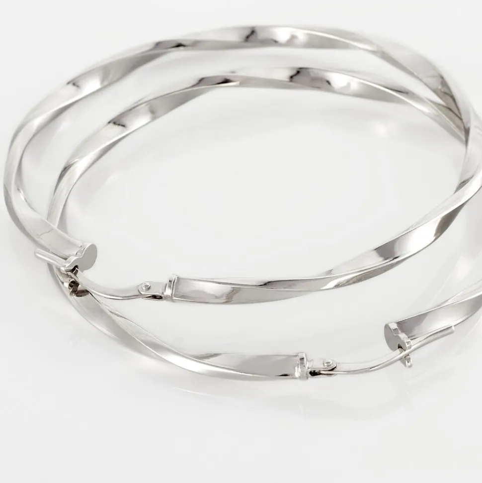 Créoles Argent Blanc Ires