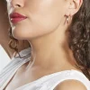 Créoles Argent Blanc Mila