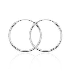 Créoles Argent Blanc Najiha