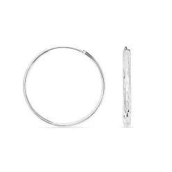 Créoles Argent Blanc Najiha