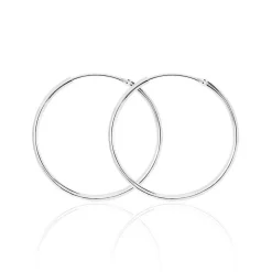Créoles Argent Blanc Najiha