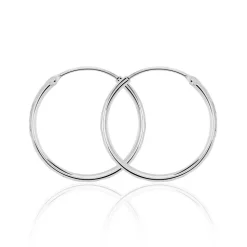Créoles Argent Blanc Najiha