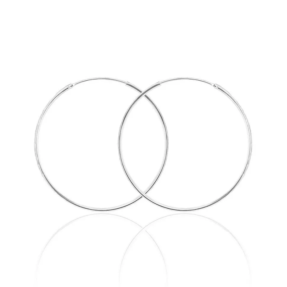 Créoles Argent Blanc Najiha