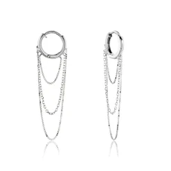 Créoles Argent Blanc Olavi