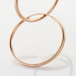 Créoles Argent Rose Olympia|Marc Orian