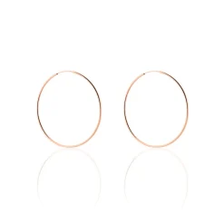 Créoles Argent Rose Olympia|Marc Orian Online