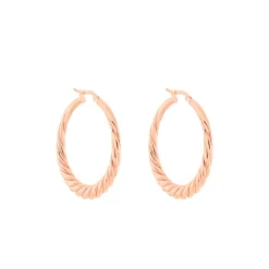 Créoles Asael Argent Rose