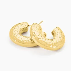 Créoles Calyssa Acier Doré|Marc Orian Discount