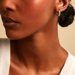 Créoles Cassi Plaqué Or Jaune Oxyde De Zirconium|Marc Orian Clearance