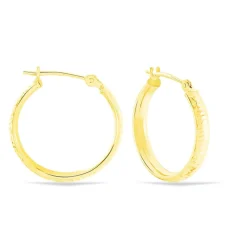 Créoles Dea Diamantees Fil Plat Or Jaune|Marc Orian Best