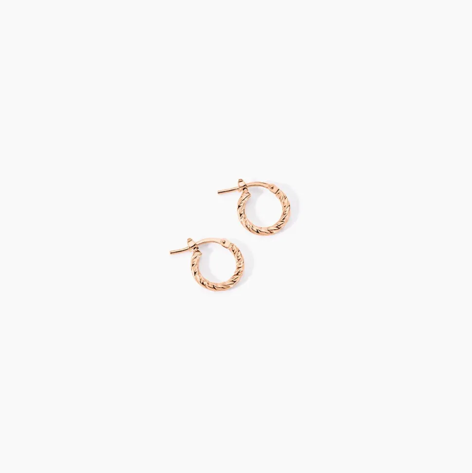 Créoles Djulia Argent Rose