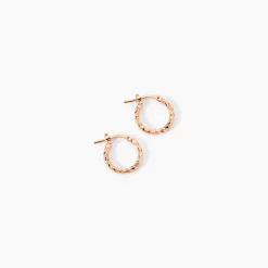 Créoles Djulia Argent Rose