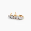 Créoles Georgia Plaqué Or Jaune Oxyde De Zirconium|Marc Orian Outlet