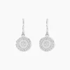 Créoles Isra Argent Blanc Oxyde De Zirconium