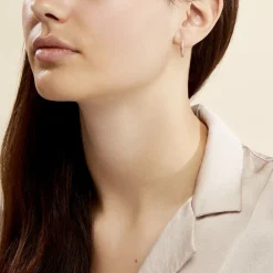 Créoles Karolina Rondes Plaqué Or Jaune Oxyde De Zirconium|Marc Orian Discount