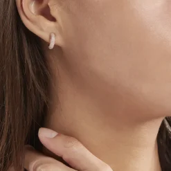 Créoles Plaqué Or Jaune Julitta Oxydes De Zirconium|Marc Orian Clearance