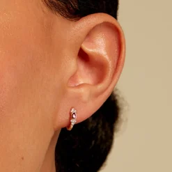Créoles Poem Argent Jaune Rhodolite Oxyde De Zirconium|Marc Orian Best