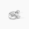 Créoles Querida Argent Blanc Oxyde De Zirconium|Marc Orian Online