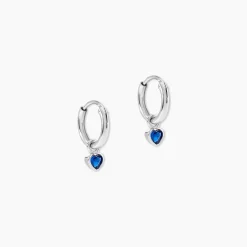 Créoles Querida Argent Blanc Oxyde De Zirconium|Marc Orian Sale