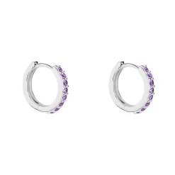 Créoles Rio Argent Blanc Oxyde De Zirconium|Marc Orian Best