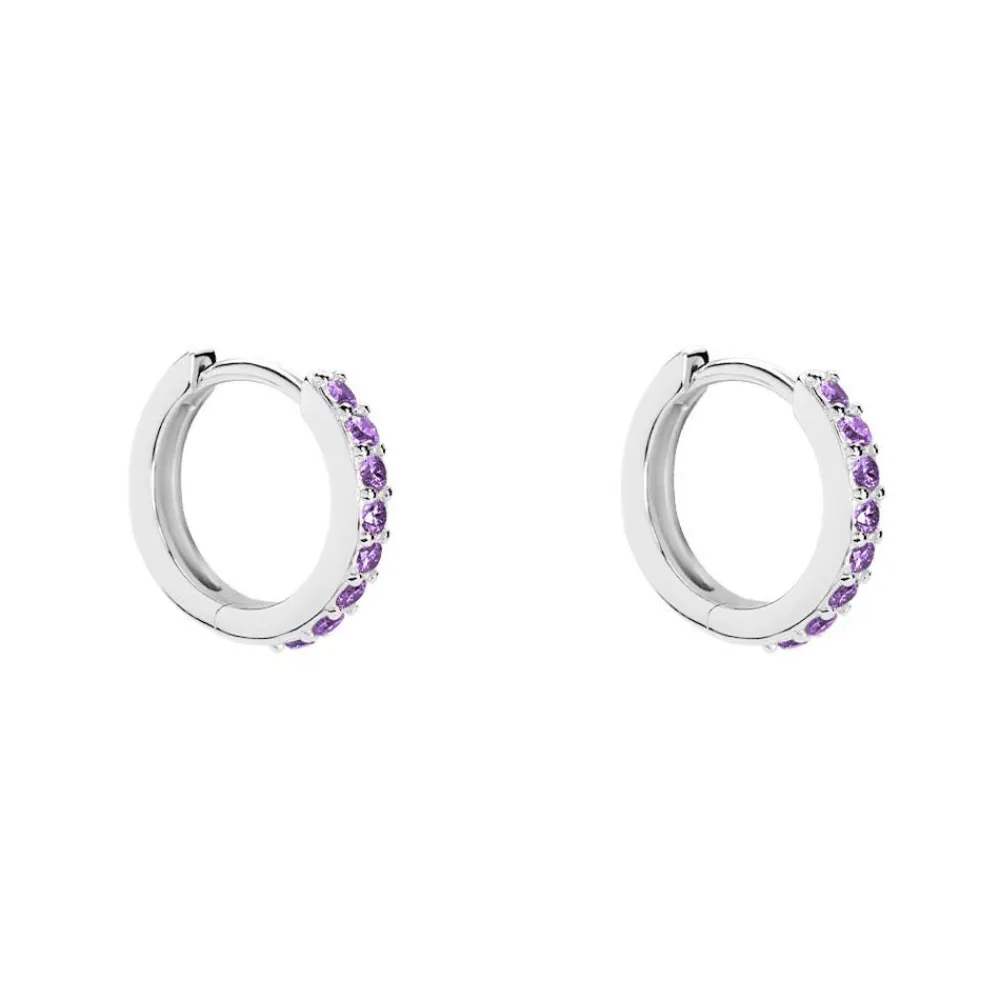 Créoles Rio Argent Blanc Oxyde De Zirconium|Marc Orian Best