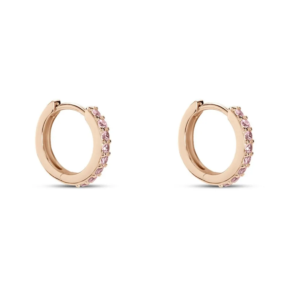 Créoles Rio Argent Rose Oxyde De Zirconium|Marc Orian Clearance