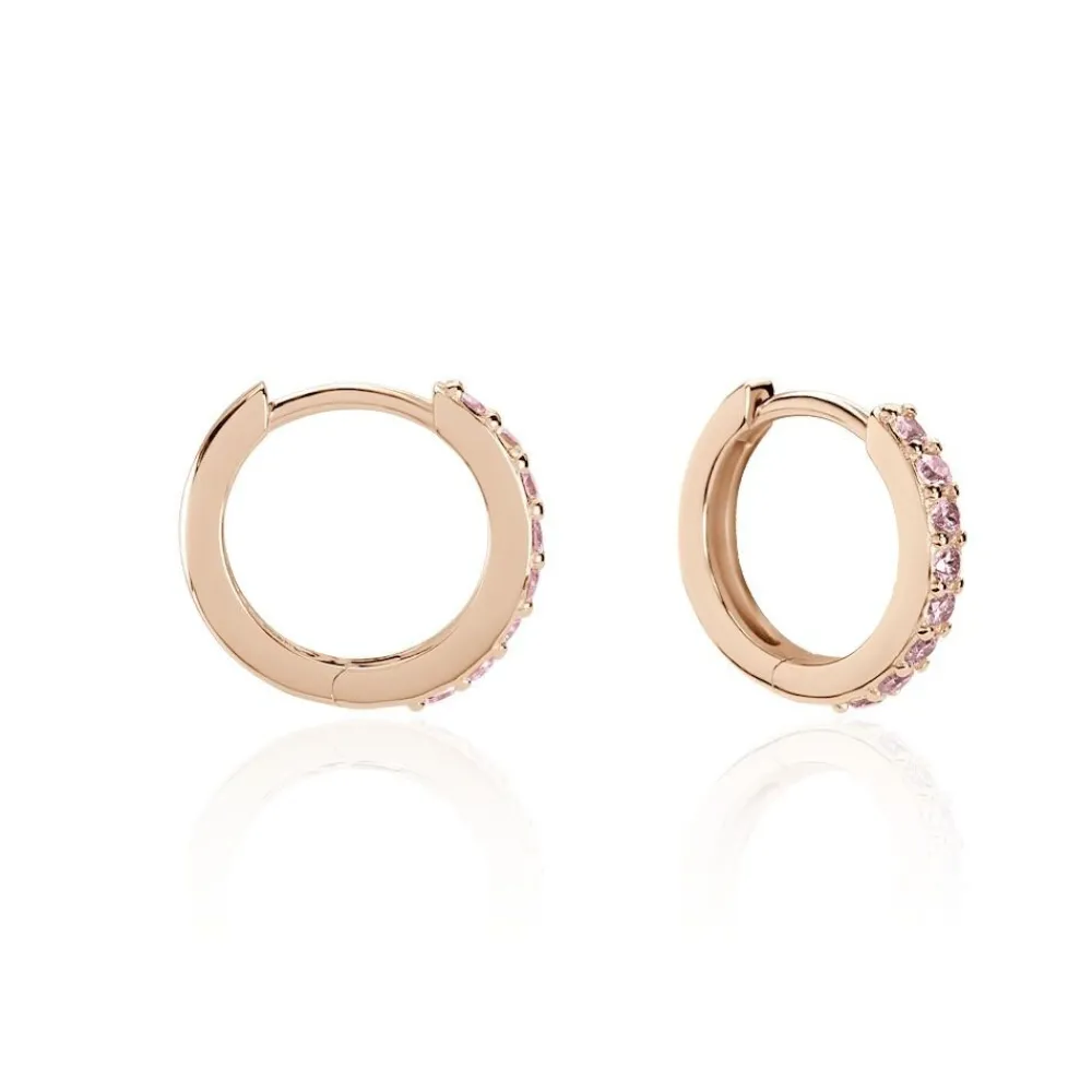 Créoles Rio Argent Rose Oxyde De Zirconium|Marc Orian Clearance