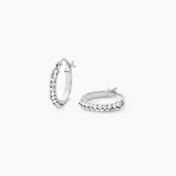 Créoles Sandrine Or Blanc Strass|Marc Orian Hot